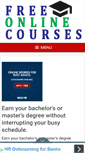 Mobile Screenshot of freeonlinecourses.us
